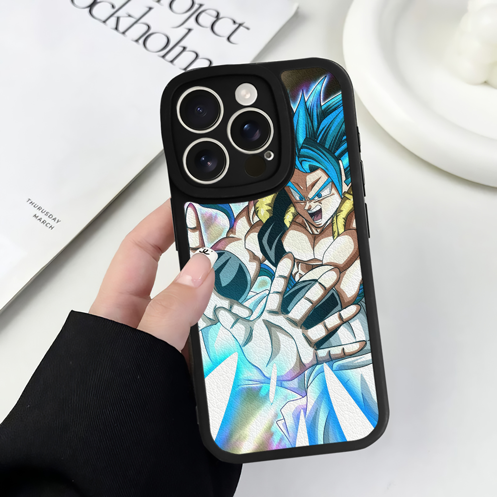 （画像用） ドラゴンボール DRAGON BALL 【iPhone 16シリーズ対応】シリコンスマホケース（レザー調） 材質：シリコン